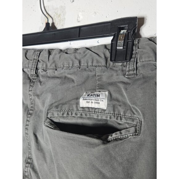 Katin Mens Gray Jogger Pants Size 30 Casual Neutral Drawstring Grey Surf Pocket - Picture 3 of 11